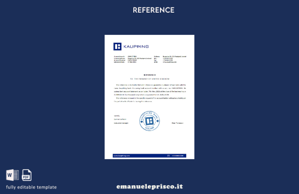 modello di riferimento Kaupthing islandese in stile verificato